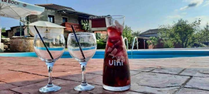 Alojamiento Entero Con Piscina Y Jardin. Ourense Bagian luar foto